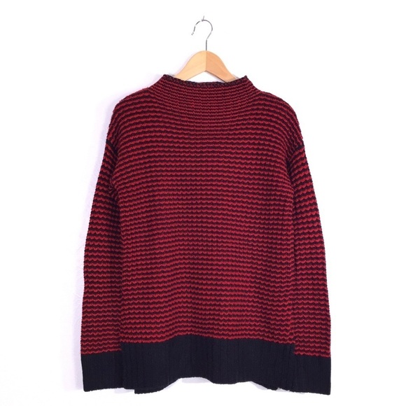 Sanctuary Mason Mock Neck Knit Striped Sweater XS - Picture 2 of 7